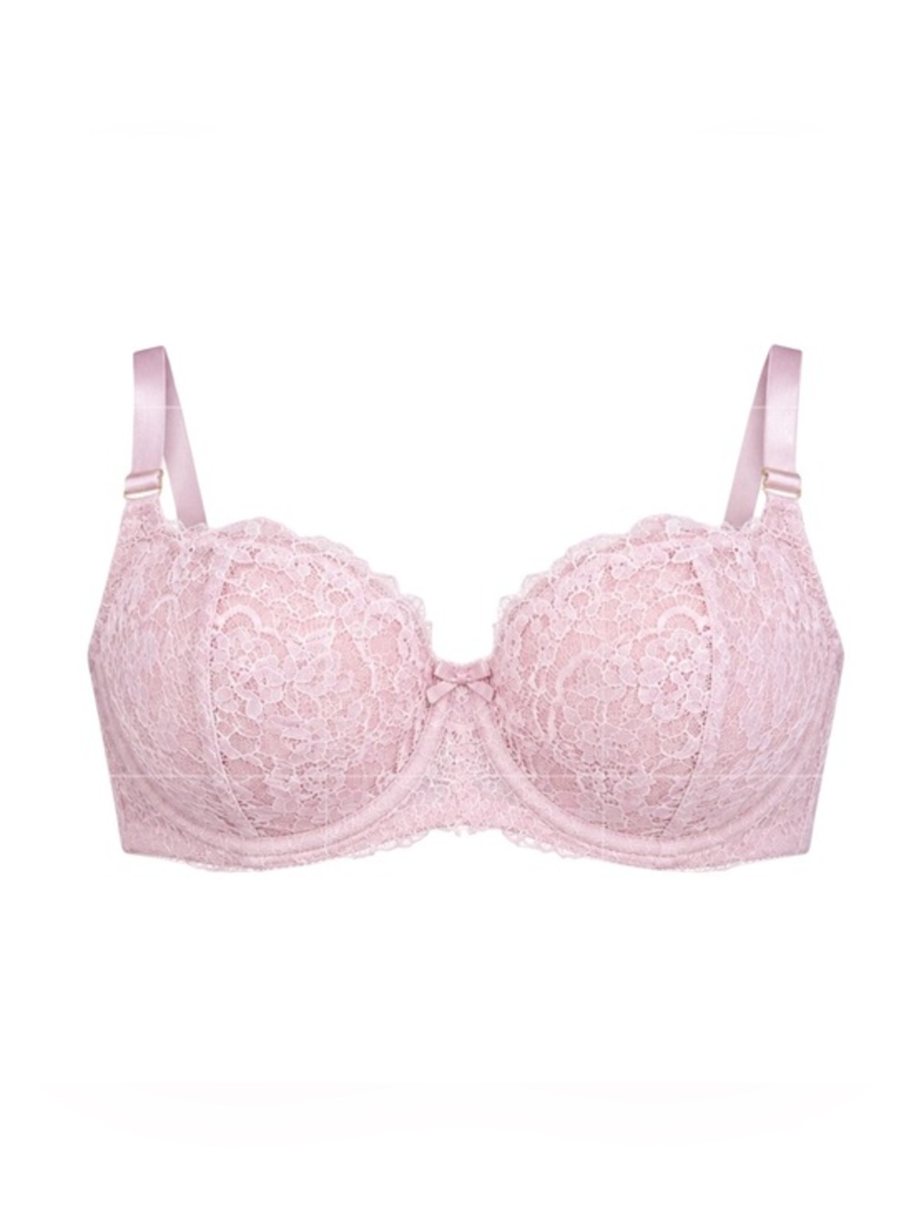 Victoria’s Secret Light Pink Lace Unlined Underwire Bra 36DD Romantic Floral